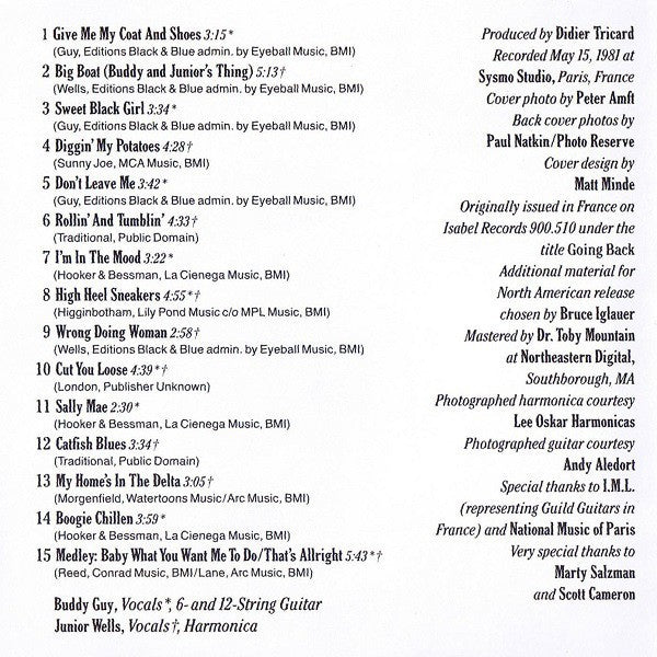 Buddy Guy & Junior Wells – Alone & Acoustic Music CD