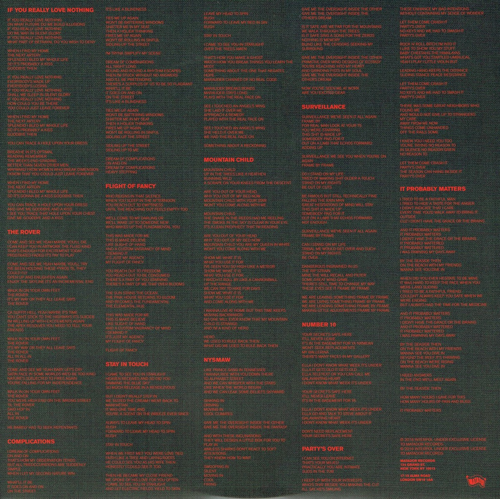 Interpol – Marauder (LP Vinyl) Vinyl Record