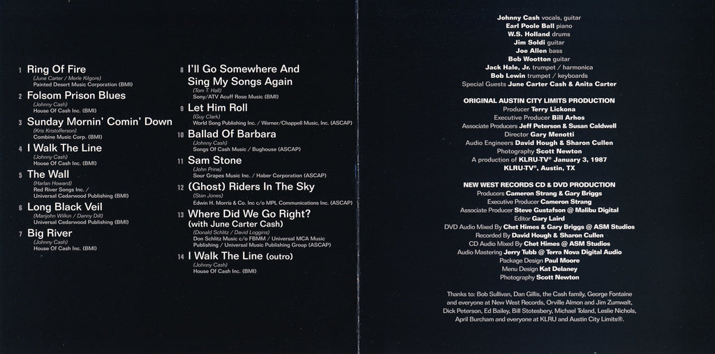 Johnny Cash – Live from Austin, TX Music CD