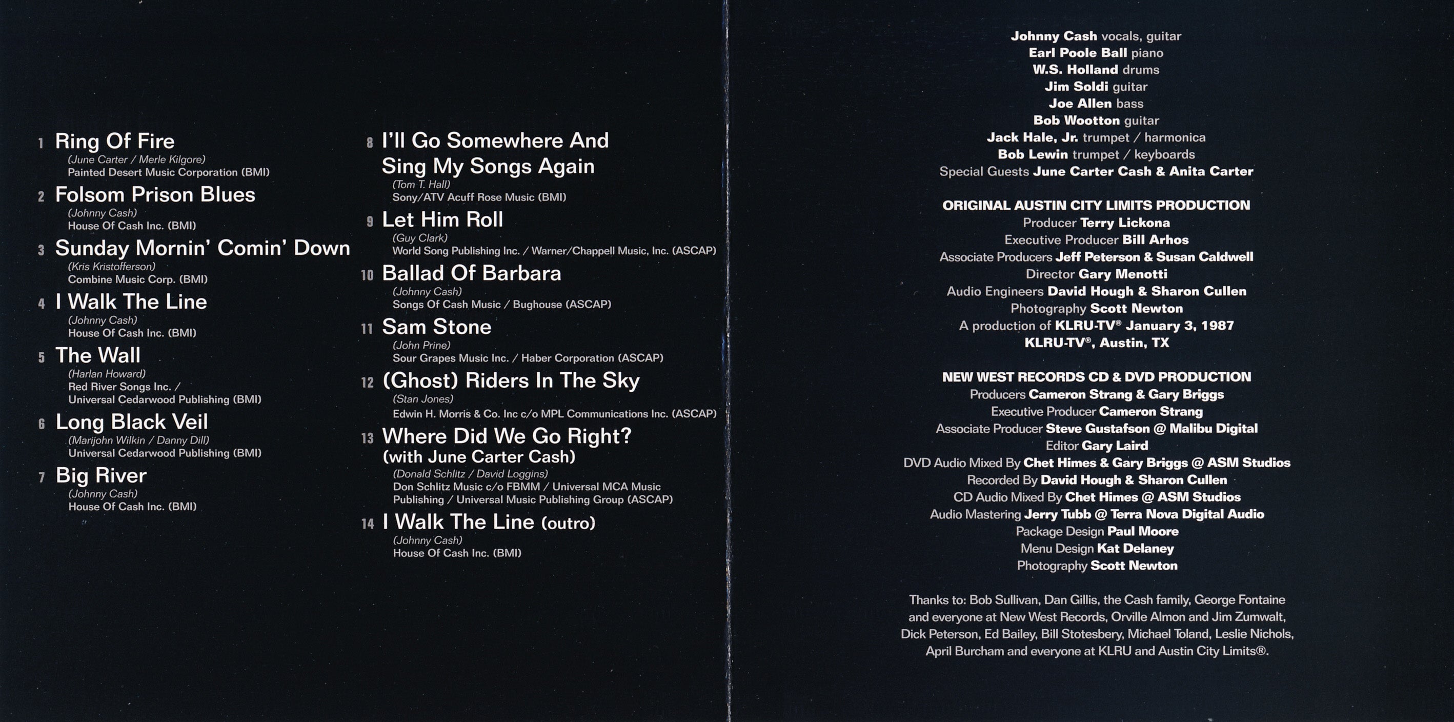 Johnny Cash – Live from Austin, TX Music CD