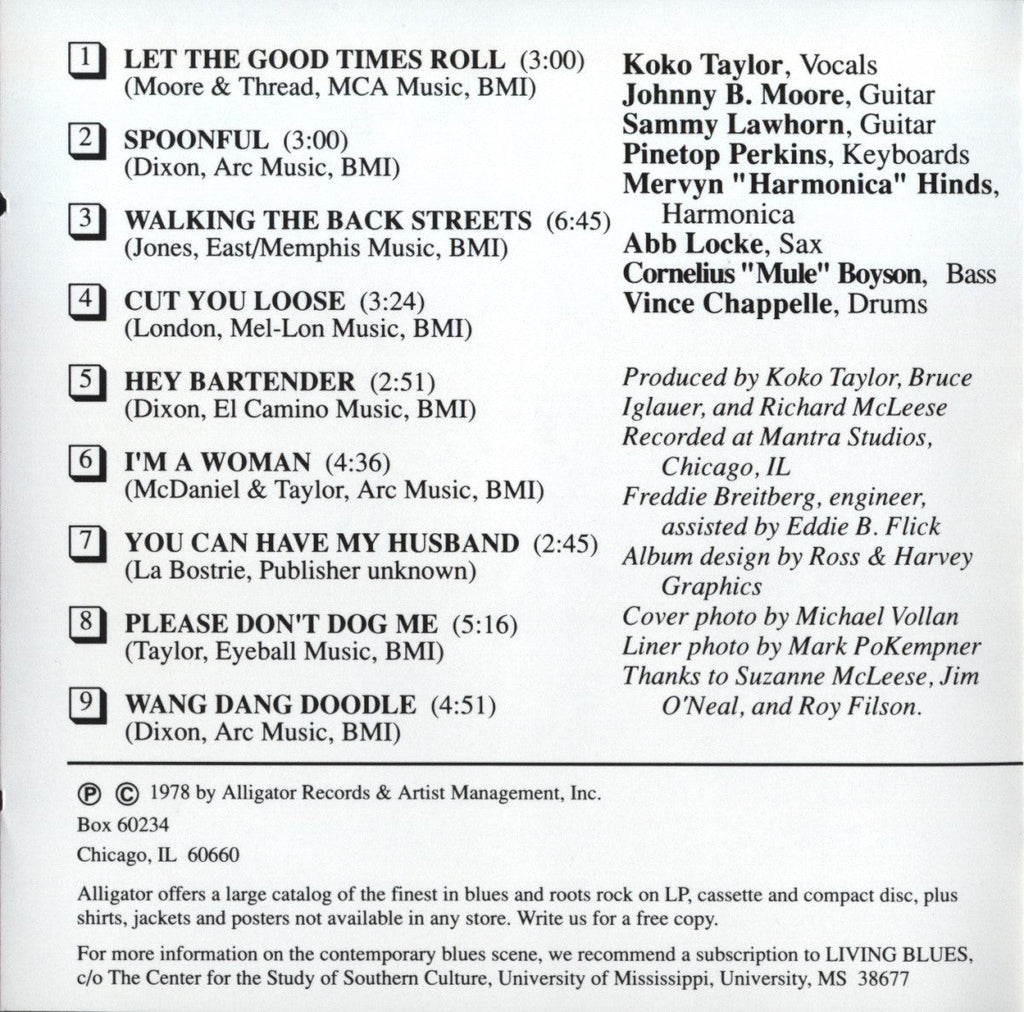 Koko Taylor – Earthshaker Music CD