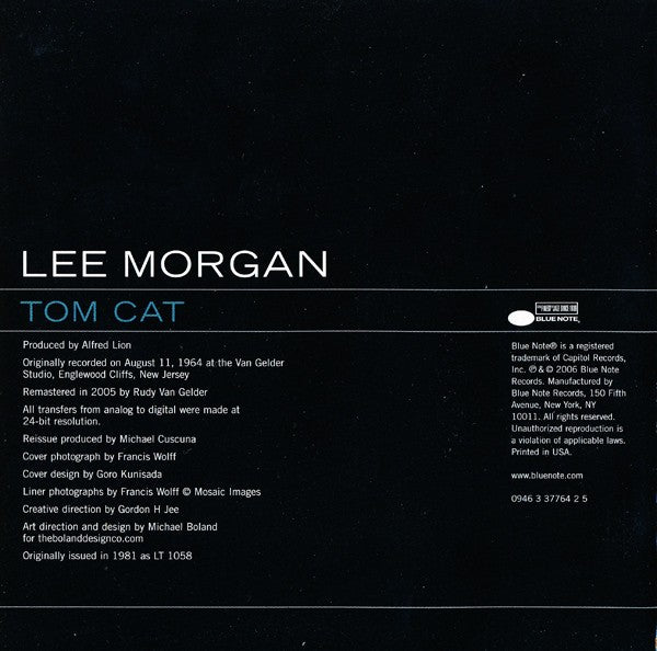 Lee Morgan – Tom Cat Music CD