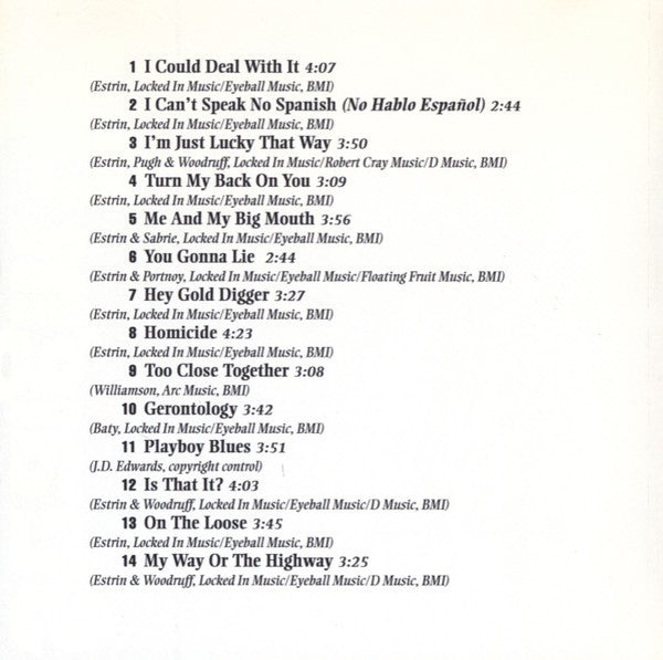 Little Charlie & The Nightcats – Straight Up Music CD