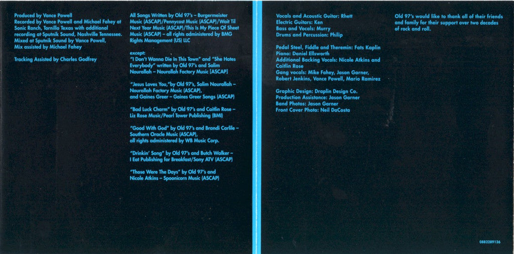 Old 97's – Graveyard Whistling Music CD