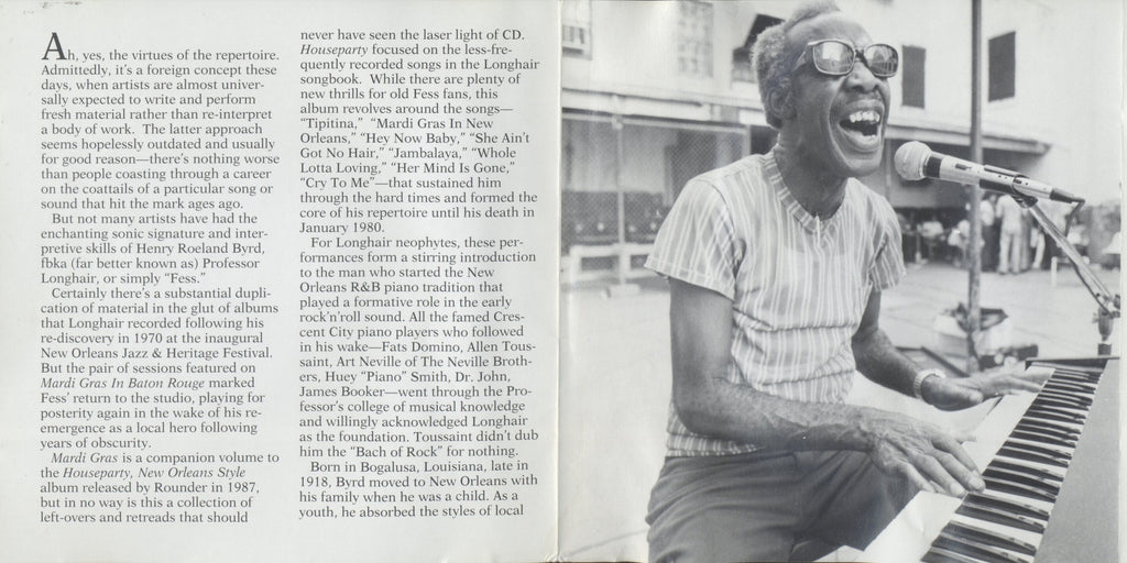 Professor Longhair – Mardi Gras in Baton Rouge Music CD