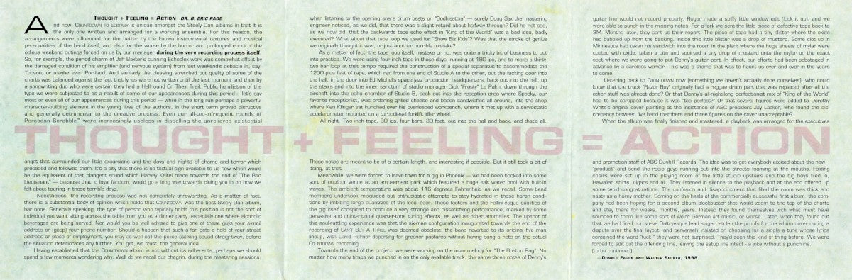 Steely Dan – Countdown To Ecstasy: Remastered Music CD