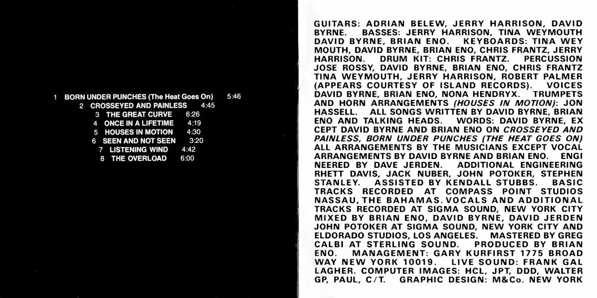 Talking Heads – Remain in Light Music CD
