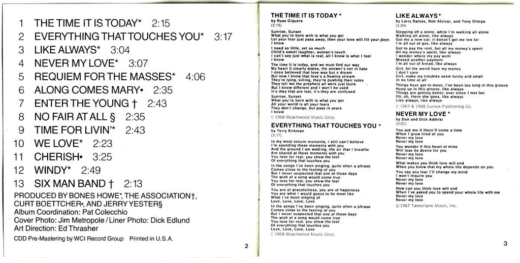 The Association – Greatest Hits Music CD