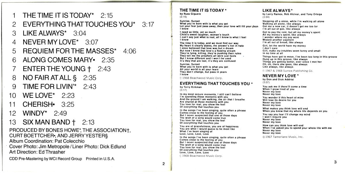 The Association – Greatest Hits Music CD