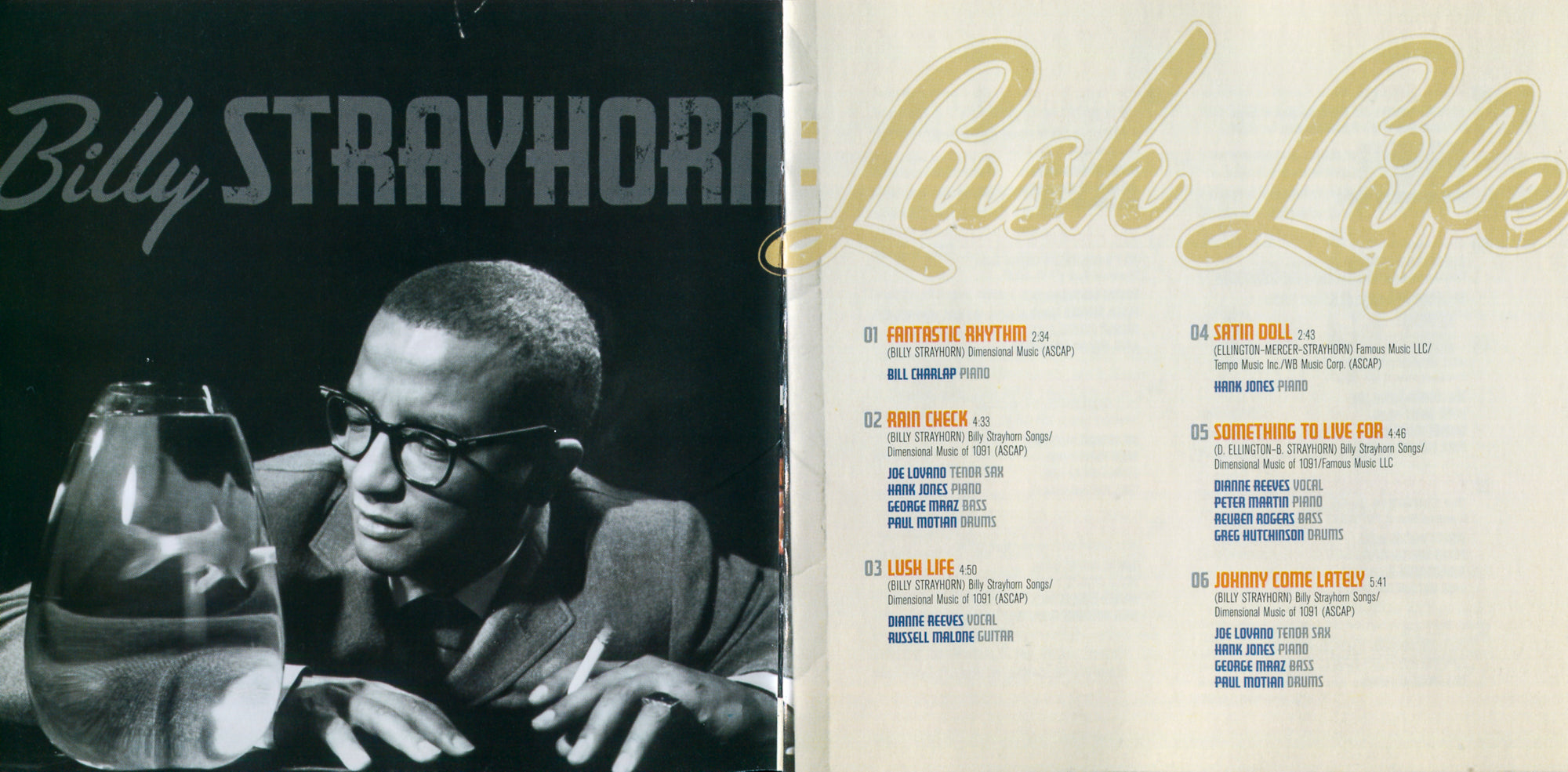 Billy Strayhorn - Lush Life Music CD