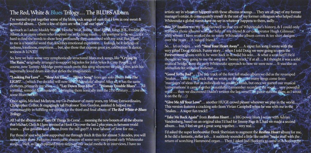Whitesnake – The Blues Album Music CD