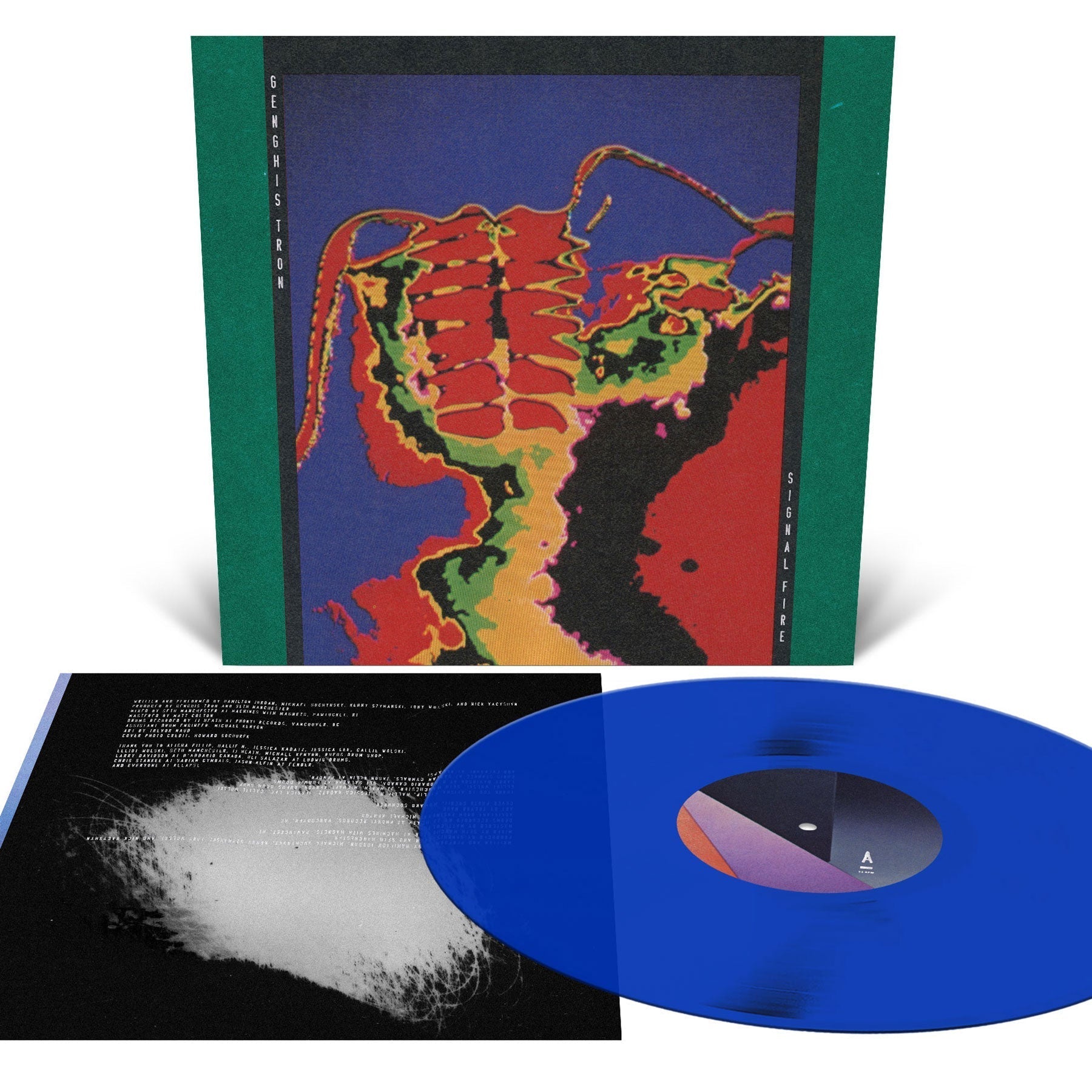 Genghis Tron - Signal Fire [Royal Blue] Vinyl Record