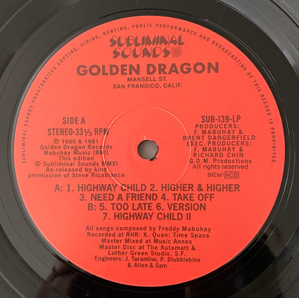 Golden Dragon (DELUXE) Vinyl Record