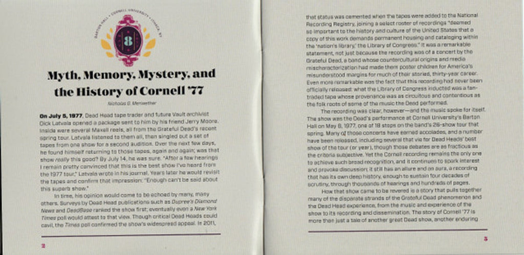 Grateful Dead – Cornell 5/8/77 (3-CD) Music CD