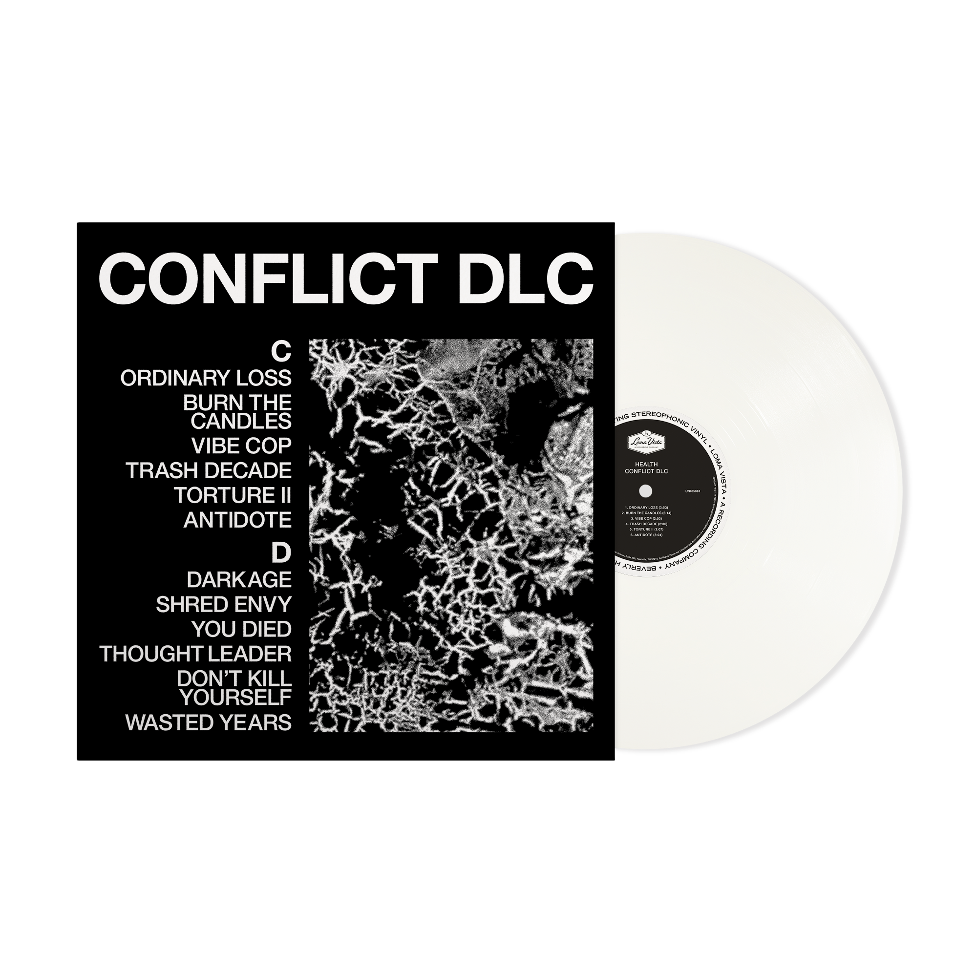 Health - Conflict Dlc (Indie Exclusive) [White] [Signed Insert] Vinyl Record