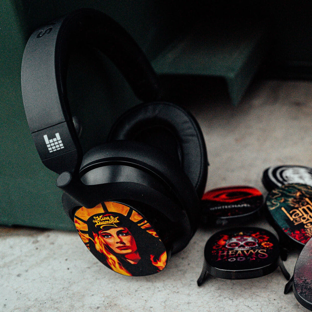 King Diamond Fatal Portrait Limited Edition HEAVYS Headphone Shells & Headphone Bundle
