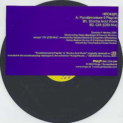 2 Track 12inch Vinyl Record