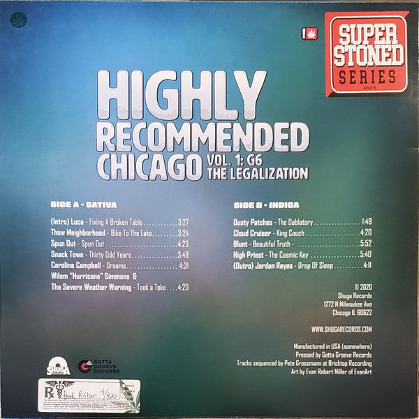 Highly Recommended Chicago Vol. 1 G6 The Legalization | Mint (M) Mint (M)
