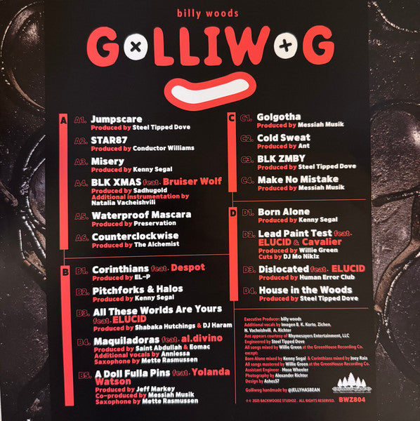 Billy Woods - Golliwog (2xVINYL) |