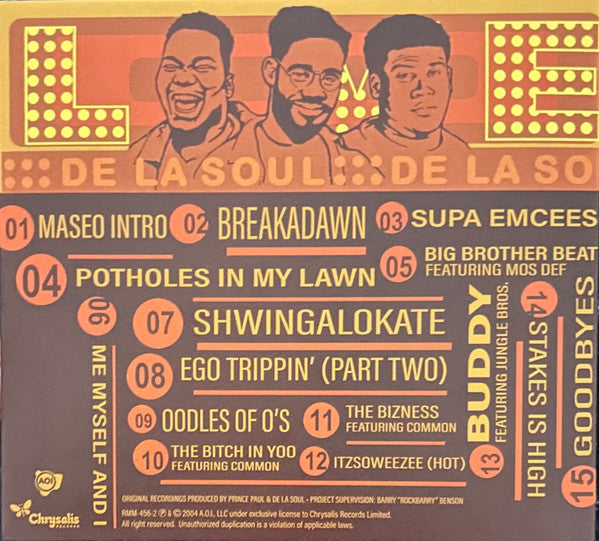 De La Soul - Live At Tramps, NYC, 1996 (CD RSD) |
