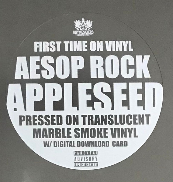 Aesop Rock Appleseed (Transparent Marble Smoke Vinyl) | Vinyl Record
