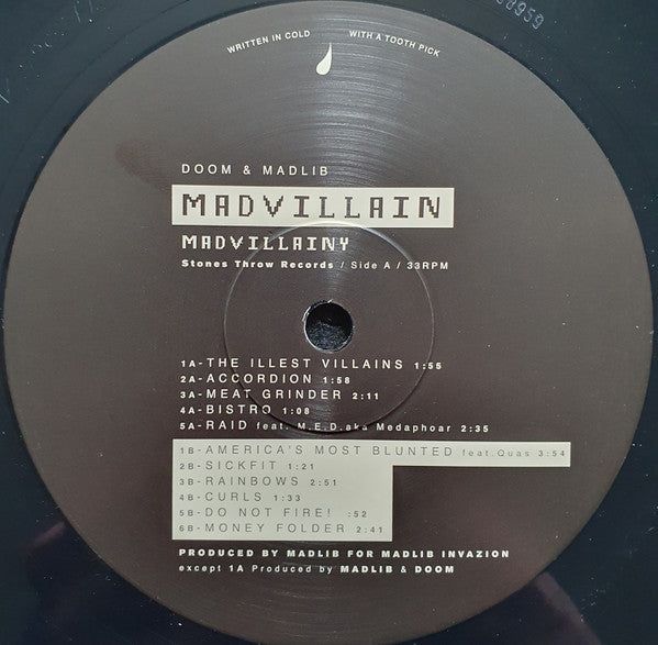 Madvillain (MF DOOM + Madlib) - Madvillainy (2xVINYL) | Mint (M) Mint (M)