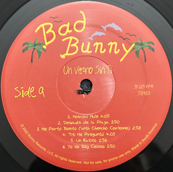 Bad Bunny - Un Verano Sin Ti (PROMO 2xVINYL) |