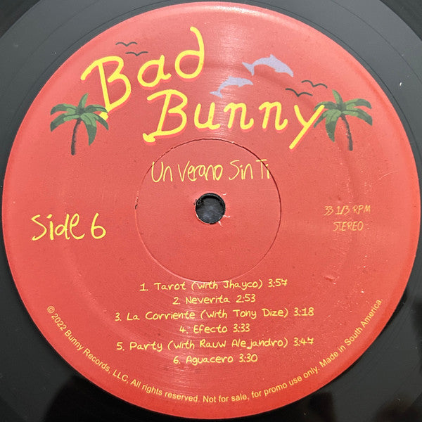 Bad Bunny - Un Verano Sin Ti (PROMO 2xVINYL) |