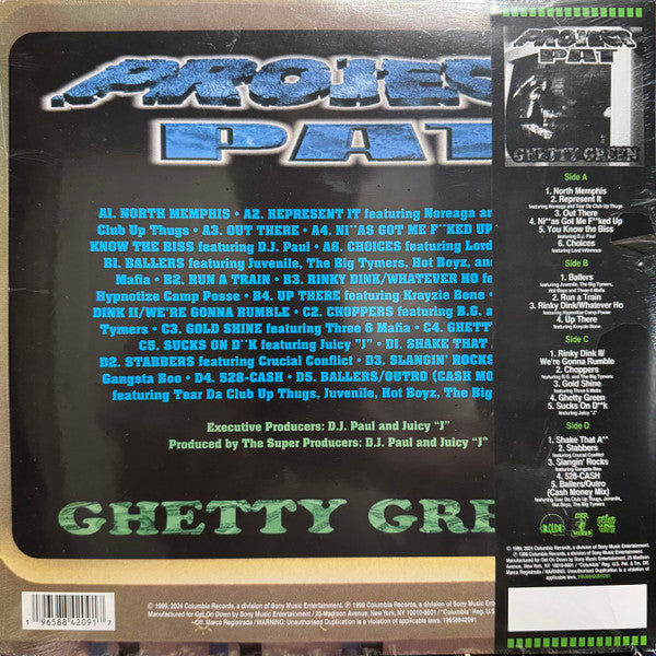 Project Pat - Ghetty Green (2xVCOLOR VINYL) |
