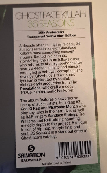 Ghostface Killah - 36 Seasons (VINYL) | Mint (M) Mint (M)