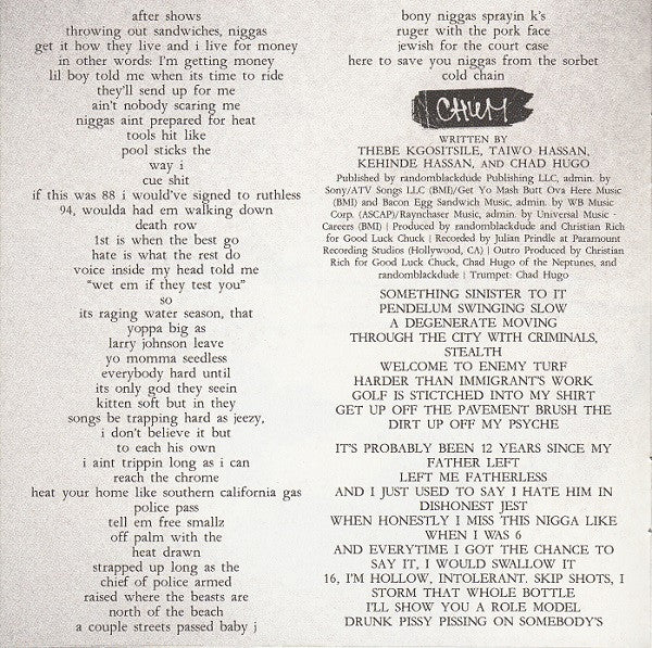 Earl Sweatshirt - Doris (CD) | Mint (M) Mint (M)