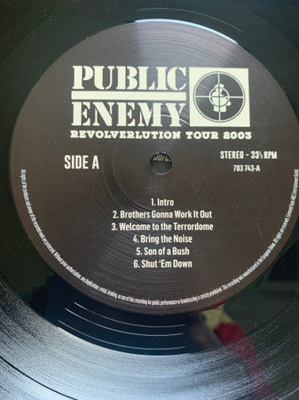 Public Enemy - Revolverlution Tour 2003 (3xVINYL) | Mint (M) Mint (M)
