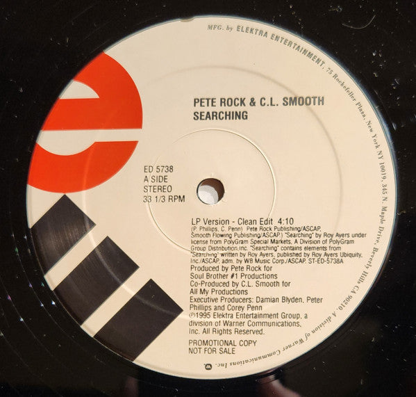 Pete Rock & C.L. Smooth - Searching | Near Mint (NM) Very Good Plus (VG+)
