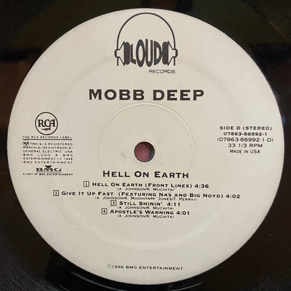 Mobb Deep - Hell On Earth (VINYL) *RECORD 2 ONLY* | Good (G) Generic