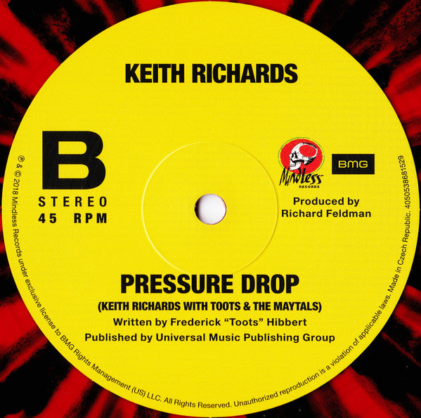 Run Rudolph Run / The Harder They Come / Pressure Drop (Red & Black Splatter Vinyl 12") | Mint (M) Mint (M)