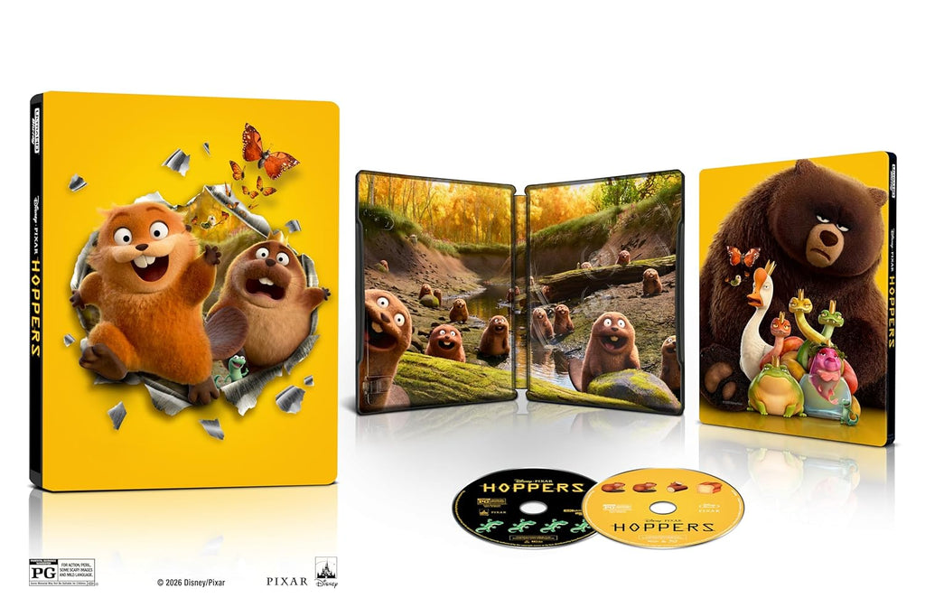 Hoppers - Limited Edition Steelbook (4K Ultra HD + Blu-ray + Digital)