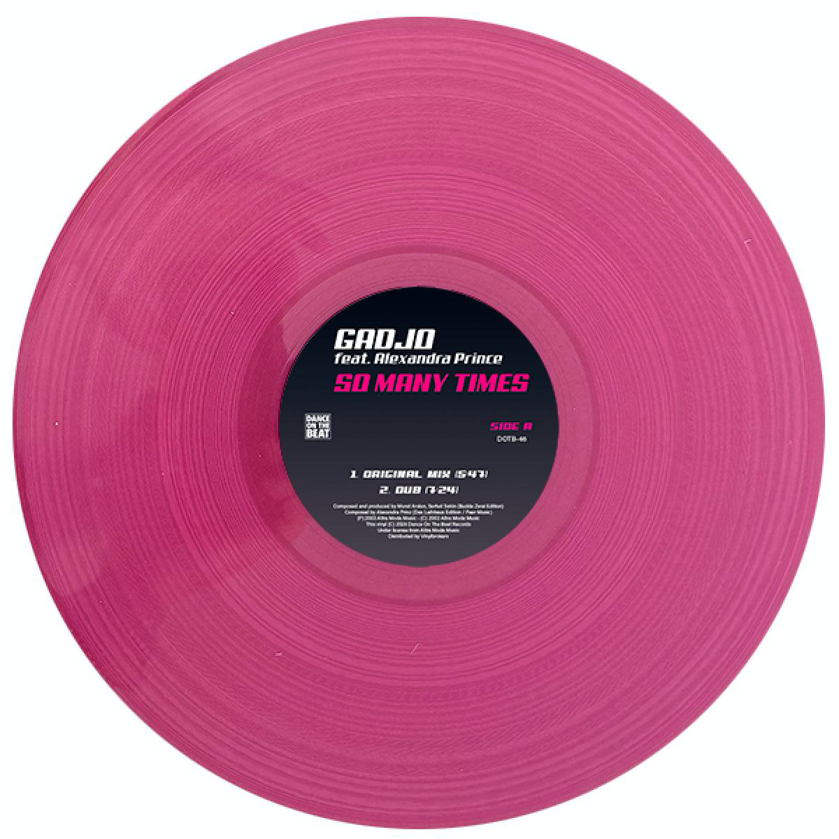 Gadjo feat. Alexandra Prince - (PRESALE 5/22/26) So Many Times (PINK VINYL) | Mint (M) Mint (M)