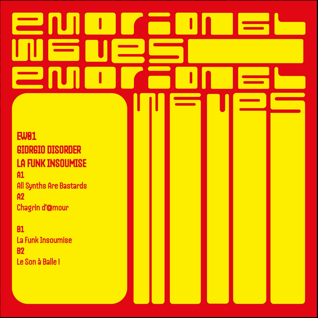 Giorgio Disorder - La funk Insoumise (VINYL) | Mint (M) Mint (M)
