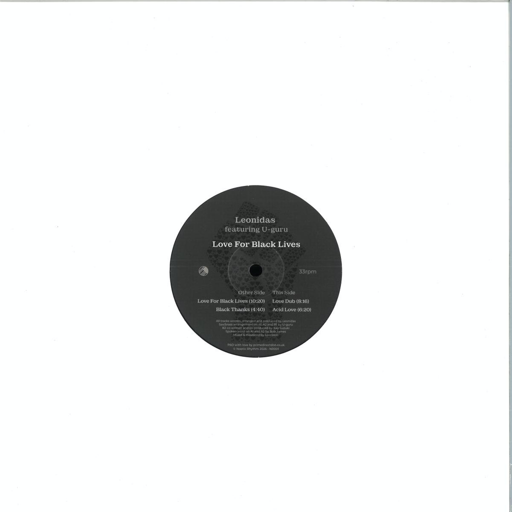 Leonidas featuring U-guru - Love For Black Lives (VINYL) | Mint (M) Mint (M)