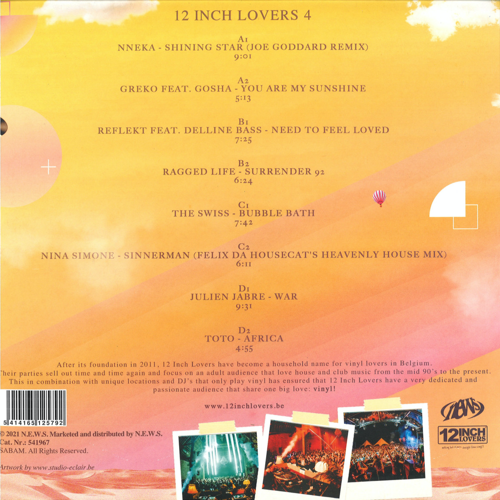 Various - 12 INCH LOVERS 4 (2xVINYL) | Mint (M) Mint (M)