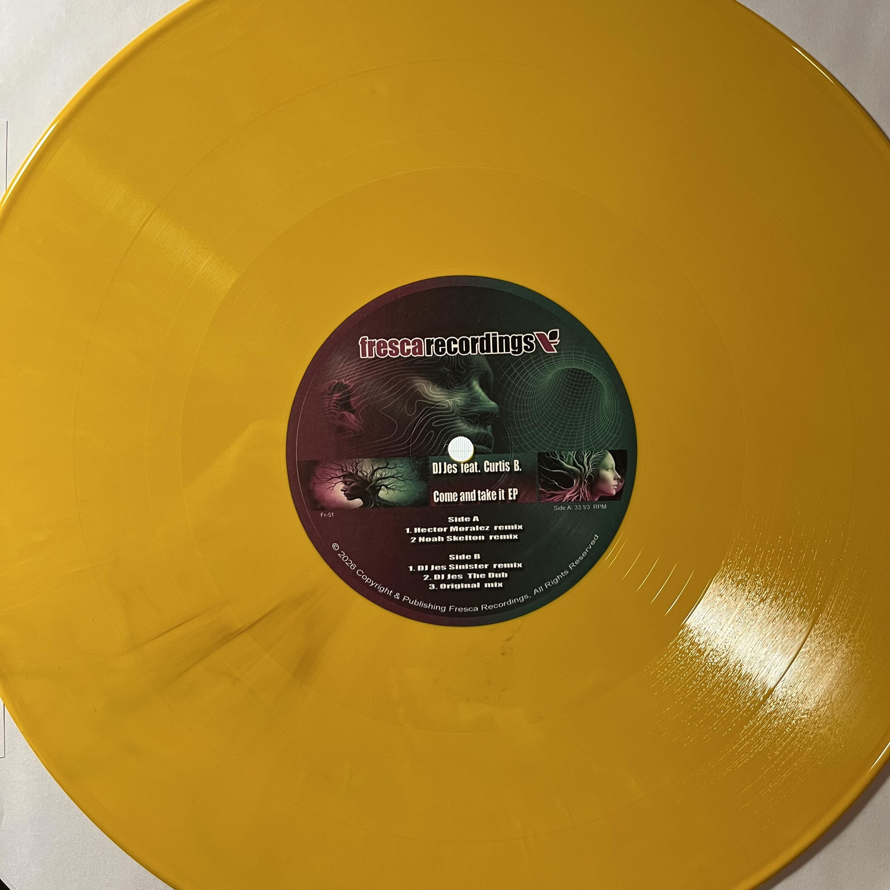 DJ Jes feat Curtis B - Come And Take It (COLOR VINYL) | Mint (M) Generic
