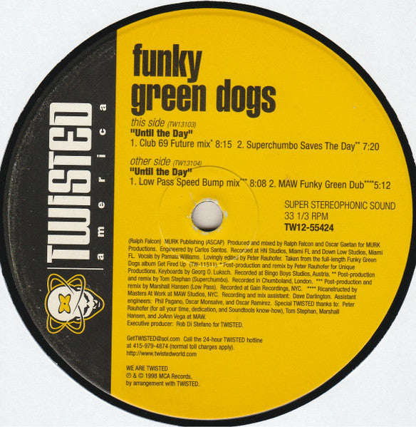 Funky Green Dogs - Until The Day | Excellent (EX) Excellent (EX)