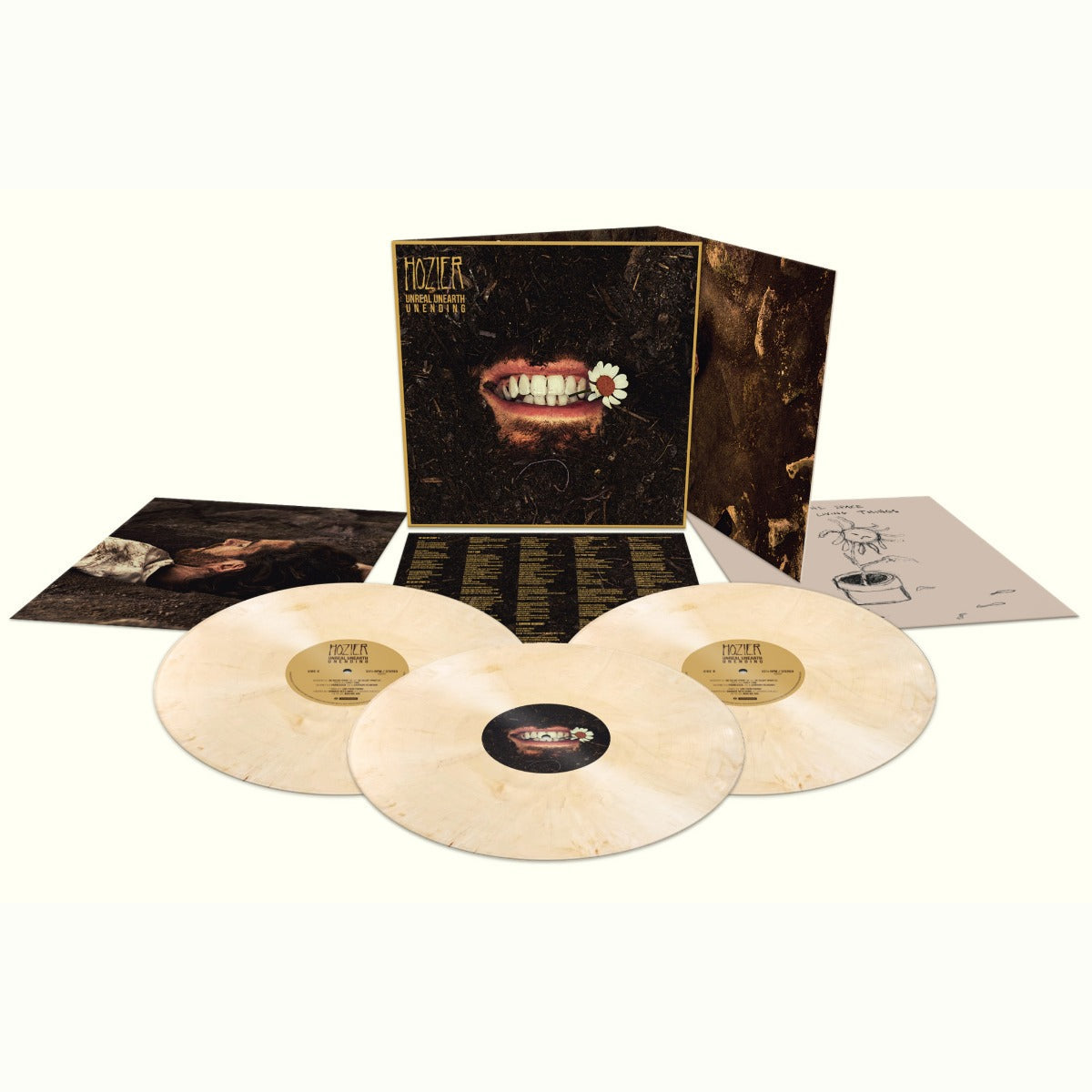 HOZIER - Unreal Unearth Unending (140 Gram Tooth White Vinyl) (3 Lp's) Vinyl Record