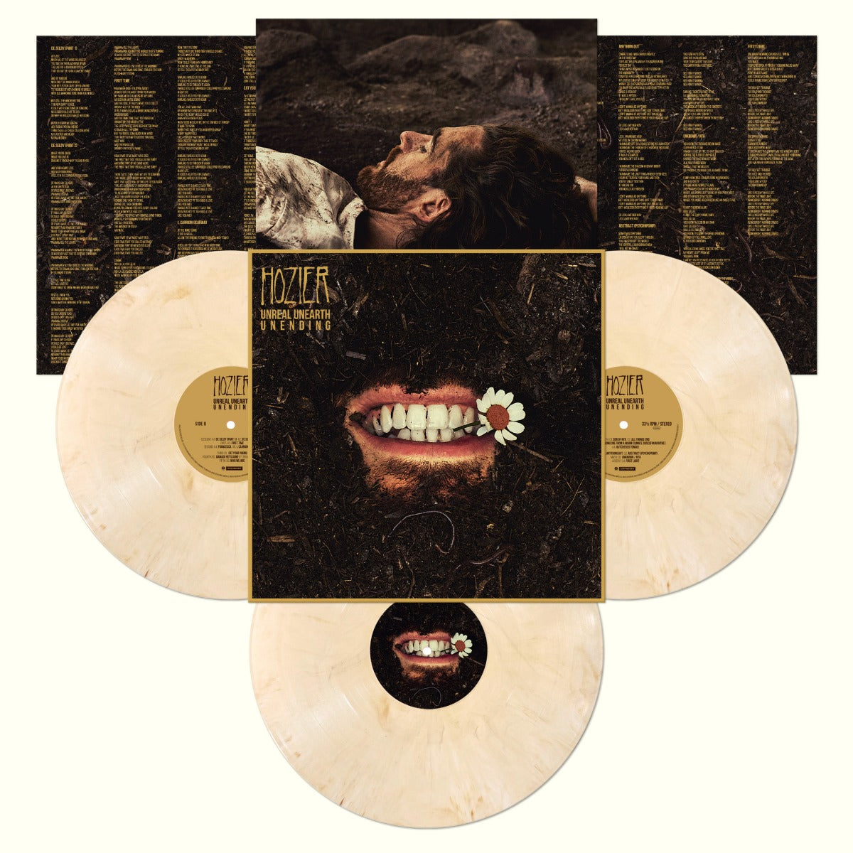 HOZIER - Unreal Unearth Unending (140 Gram Tooth White Vinyl) (3 Lp's) Vinyl Record