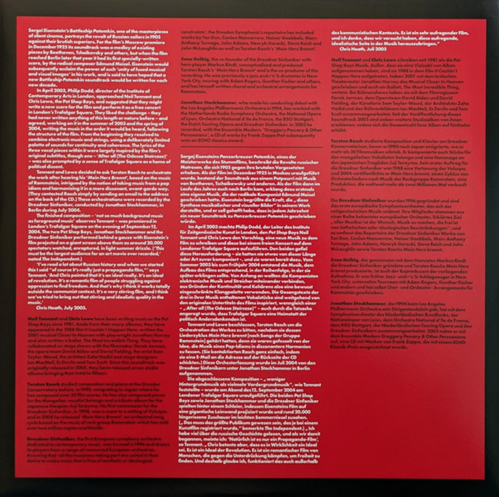 Tennant / Lowe – Battleship Potemkin (2-LP Vinyl) Vinyl Record