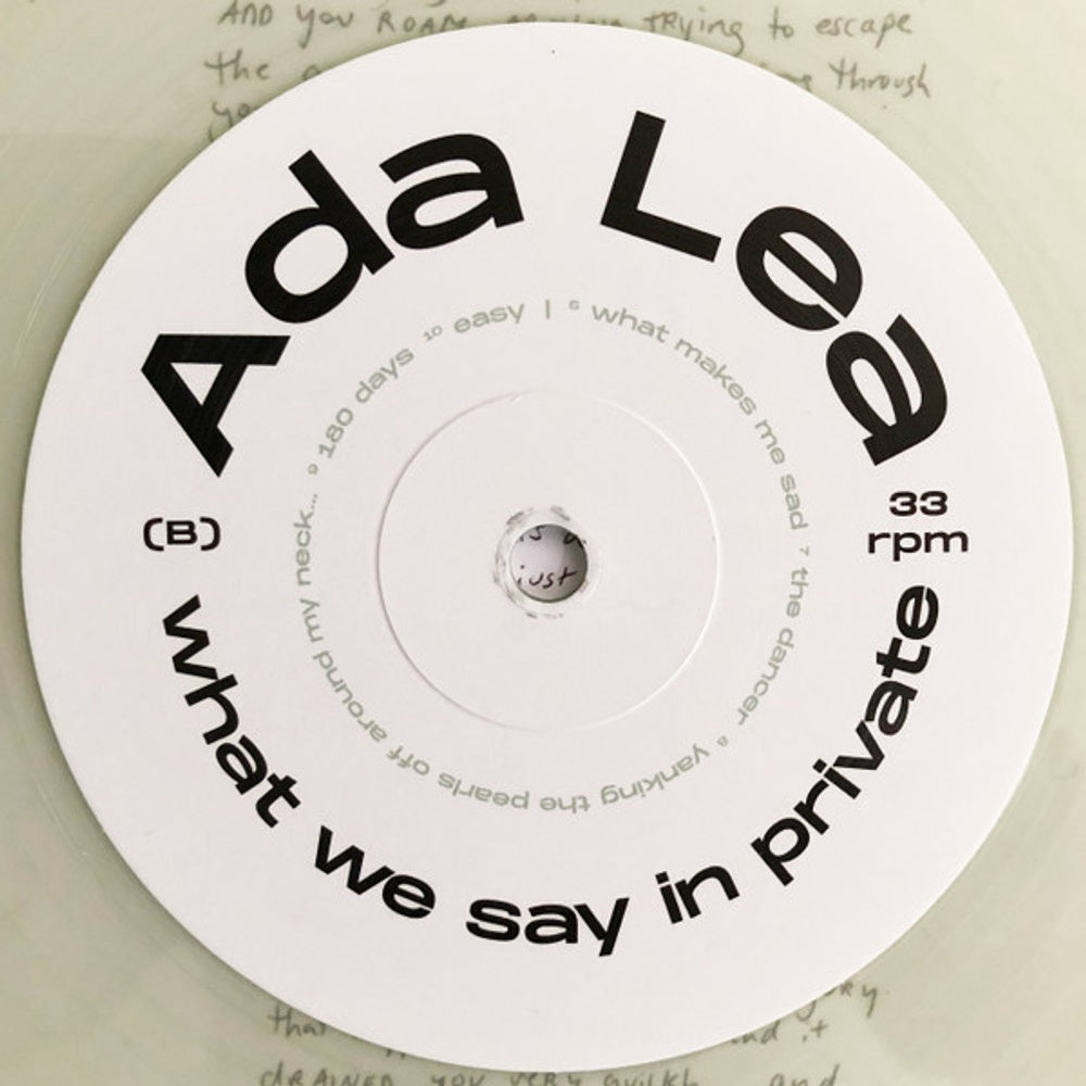 Ada Lea – What We Say In Private (LP Colored Vinyl) Vinyl Record