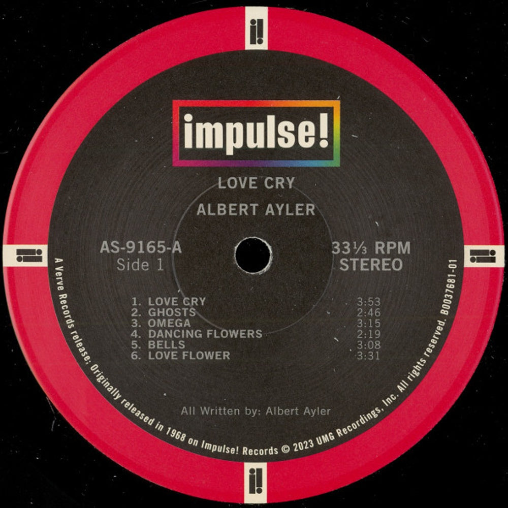 Albert Ayler – Love Cry (LP Vinyl) Vinyl Record