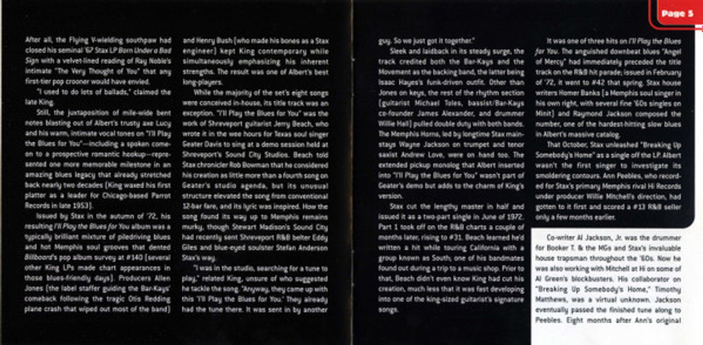 Albert King – I'll Play The Blues For You Music CD