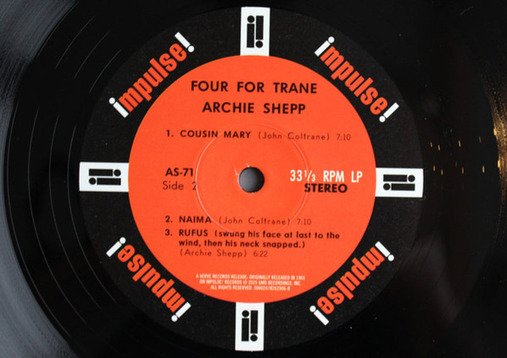 Archie Shepp – Four For Trane (LP Vinyl) Vinyl Record