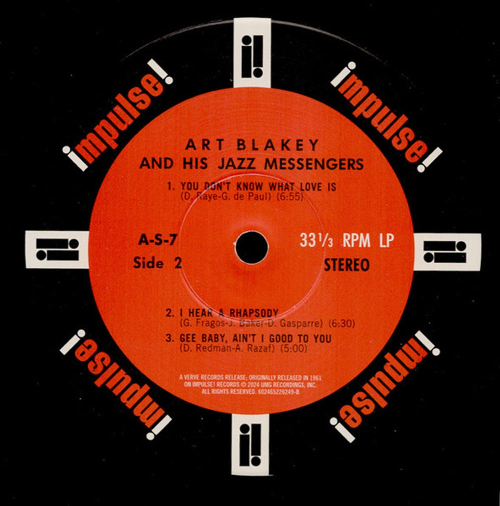 Art Blakey & His Jazz Messenger – impluse! (LP Vinyl) Vinyl Record